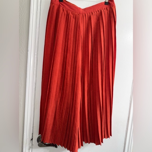 VINCE - High-waist Pleated Culotte - size 6 - Pants In Paprika - Picture 7 of 12